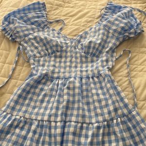cute Shein checkered dress